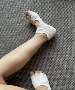 圓型鏤空露腳趾瑜伽襪