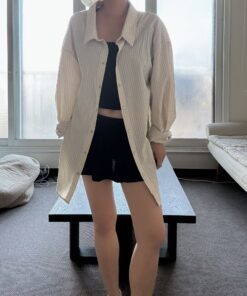 直間大領啪鈕恤衫