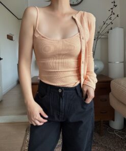 哈蜜瓜色背心套裝