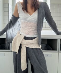 LI牌lace交叉V領背心