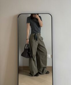 LO牌洗水軍綠色牛