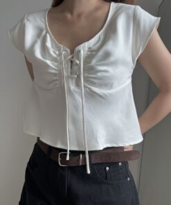 B牌交叉綁領短top